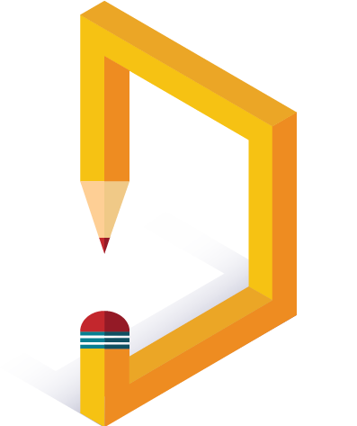 isometric flat ikona tužky